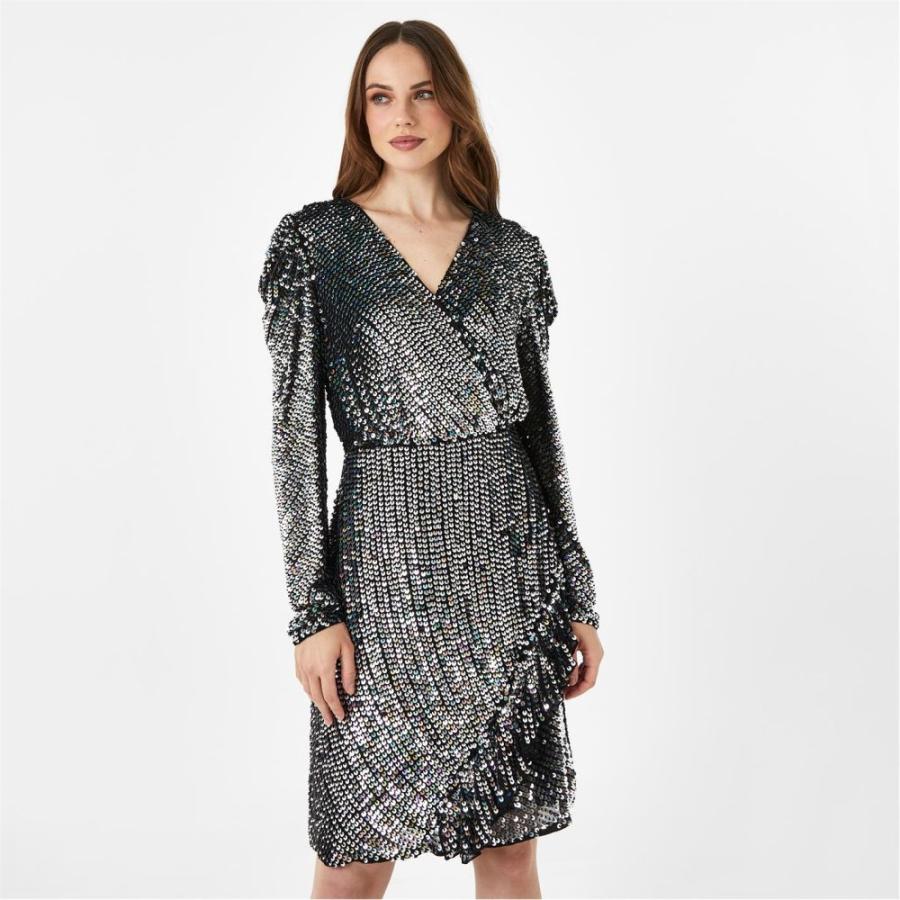 格安販売の ワンピース ドレス レディース ワンピース ビバ Biba ビバ Silver Dress Mini Iridescent Neck V Biba ワンピース ドレス ミニ丈 Vネック ワンピース レディース Biba ワンピース チュニック Savannah Osc Com