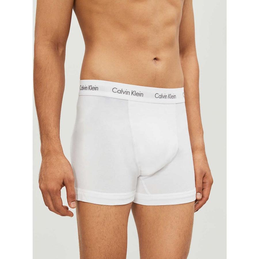 人気沸騰ブラドン Trunks Cotton Low Rise Stretch Cotton インナー 下着 ボクサーパンツ メンズ Klein Calvin カルバンクライン メンズ ボクサーパンツ カルバンクライン Klein Calvin Pack White Stripe Black Three Of 下着 靴下 部屋着 Headshotsbar Com