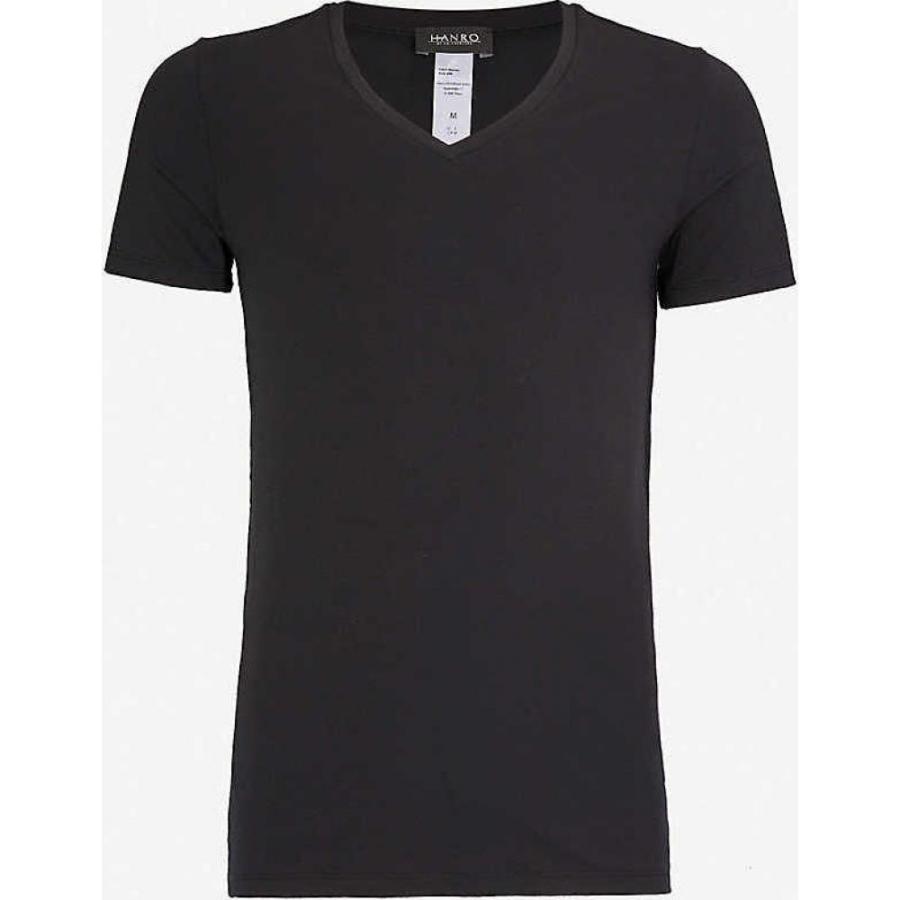 ハンロ HANRO メンズ Tシャツ トップス Cotton Superior cotton-blend T-shirt BLACK  :ap5-843668-010:フェルマート エフ fermart ef - 通販 - Yahoo!ショッピング