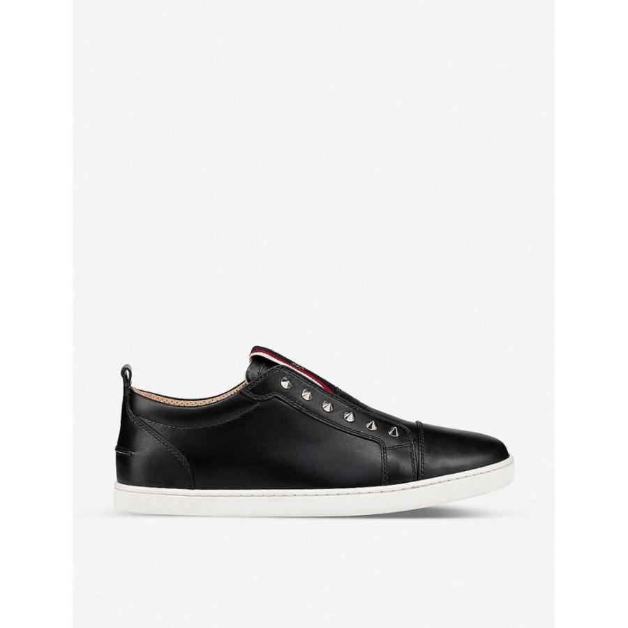 クリスチャン ルブタン Christian クリスチャン Louboutin メンズ Calf スリッポン フラット シューズ 靴 メンズファッション F A V Fique A Vontade Flat Calf Black Black Ap5 010 フェルマート エフ Fermart Ef 売れ済銀座