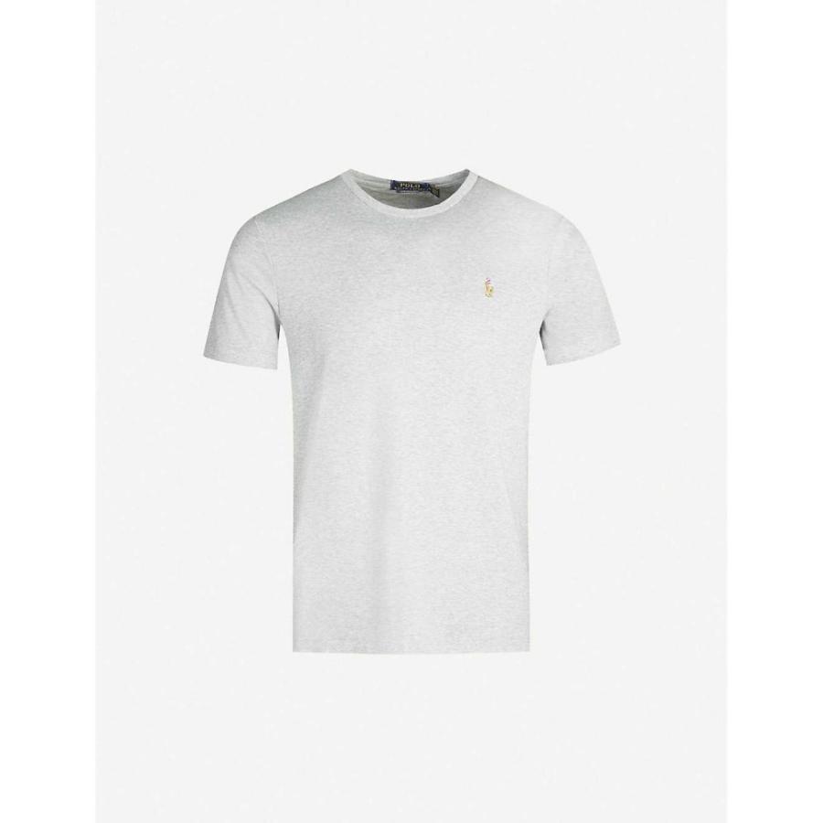 ラルフ ローレン Polo Ralph Lauren メンズ Tシャツ スキニー スリム トップス Logo Embroidered Custom Slim Fit Pima Cotton T Shirt Grey Htr Ap5 フェルマート エフ Fermart Ef 通販 Yahoo ショッピング