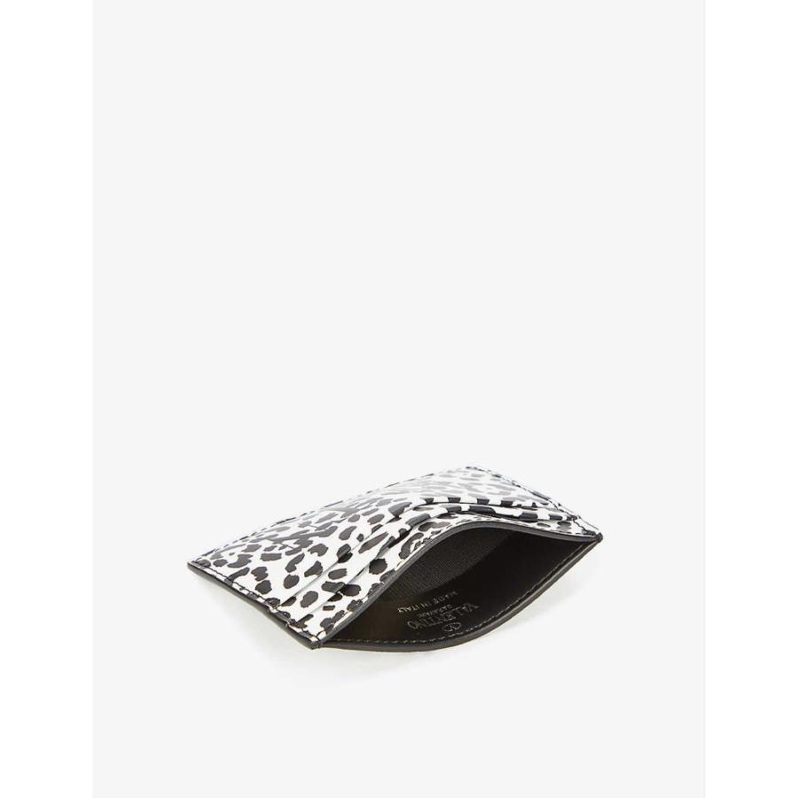 特別訳あり特価 Bianco Nero Cardholder Leather Dalmatian Print カードケース 名刺入れ メンズ Garavani Valentino ヴァレンティノ カードケース 名刺入れ ヴァレンティノ Garavani Valentino 財布 Meorboston Org