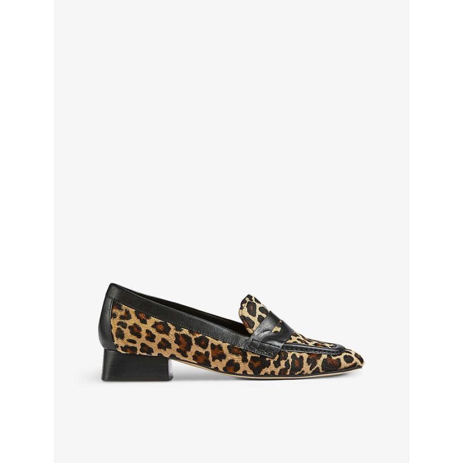 新品本物  エルケーベネット LK BENNETT レディース ローファー・オックスフォード シューズ・靴 Kate Leopard-Print Leather Loafers NAT NATURAL ローファー