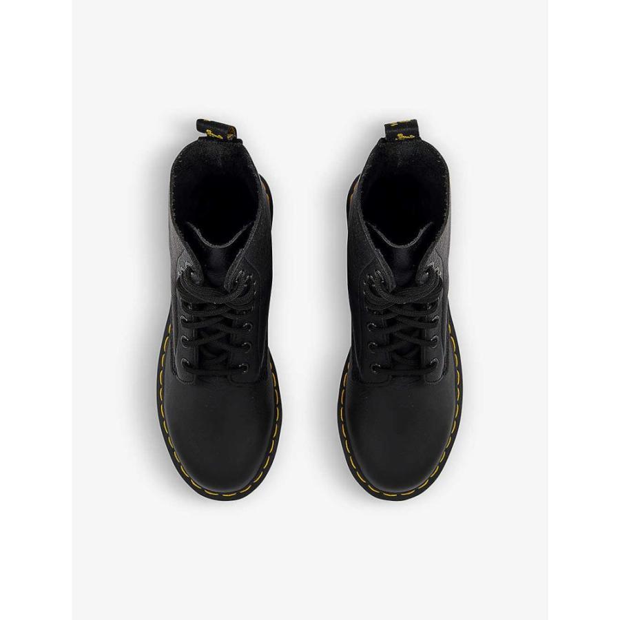 100 品質 8 Eyelet シューズ 靴 ブーツ レディース Martens Dr ドクターマーチン Grained Leather Virginia Black Boots その他ブーツ サイズ 3 Thedognutritionist Com