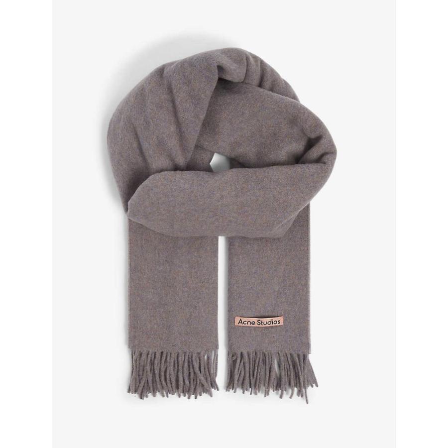 アクネ ストゥディオズ Acne Studios メンズ マフラー スカーフ ストール Canada New Fringe Trimmed Wool Scarf Light Purple Melange Ap5 596 フェルマート エフ Fermart Ef 通販 Yahoo ショッピング
