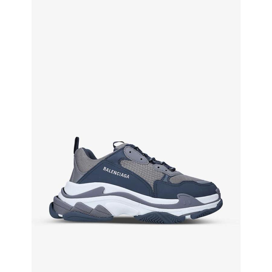バレンシアガ Balenciaga メンズ スニーカー ローカット シューズ 靴 Triple S Logo Print Suede And Mesh Low Top Trainers Grey D Cmb Ap5 4847 フェルマート エフ Fermart Ef 通販 Yahoo ショッピング