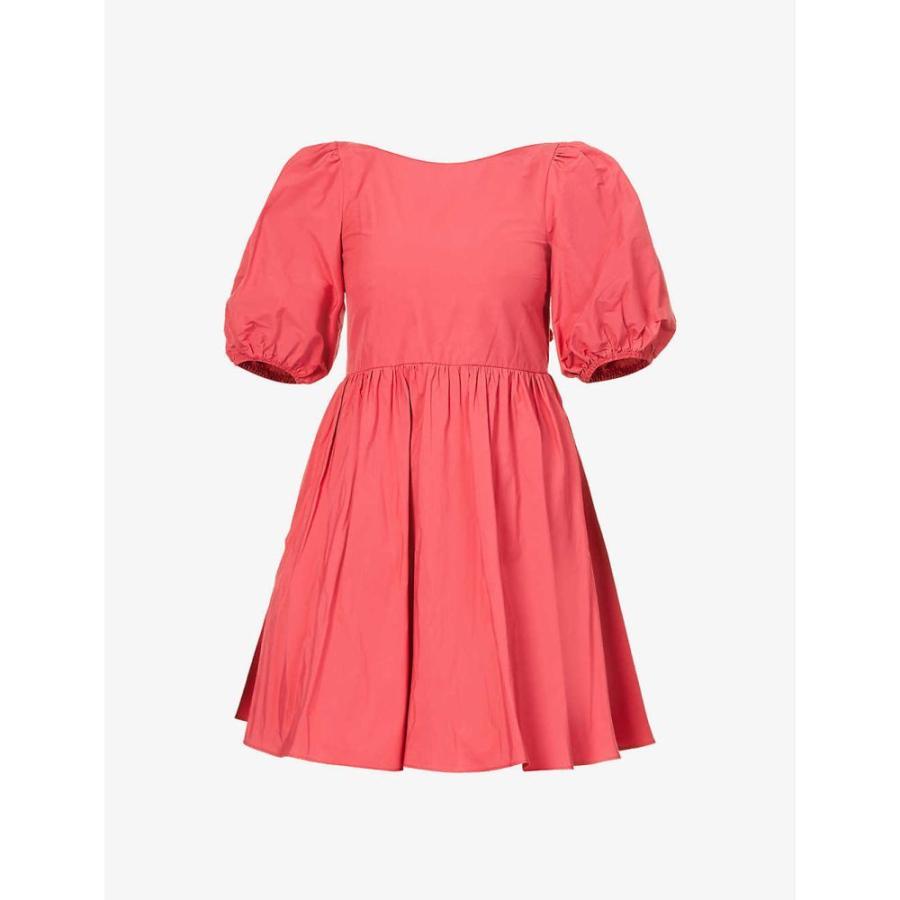 直販直送 ヴァレンティノ Red Valentino レディース ワンピース ミニ丈 ワンピース ドレス Backless Self Tie Cotton Blend Mini Dress Tamaris 売り出しお値下 Ssl Daikyogo Or Jp
