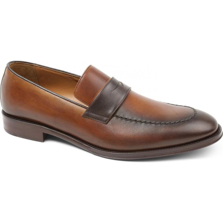 半額sale Bruno Magli ブルーノ マリ ローファー メンズ シューズ 靴 ブルーノ マリ Bruno Magli メンズ ローファー シューズ 靴 Arezzo Penny Loafer Cognac Brown Leather シューズ