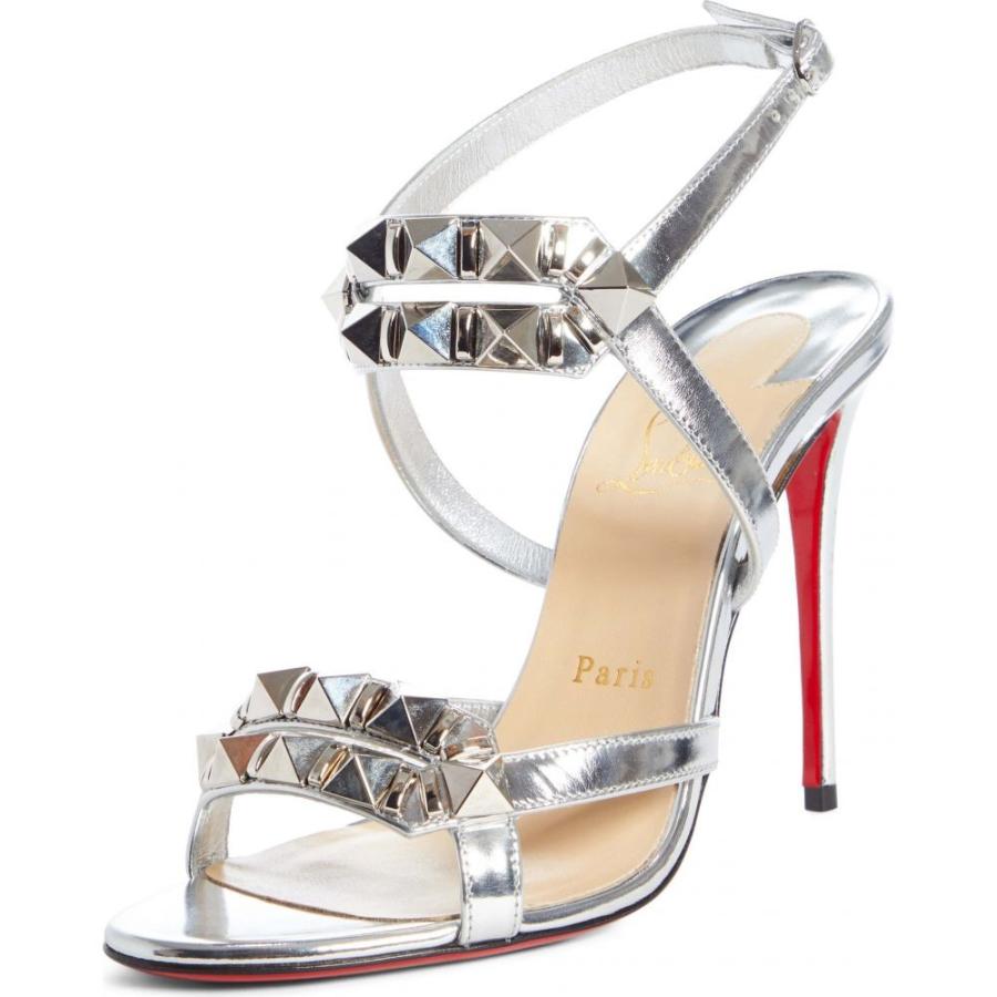 クリスチャン ルブタン Christian Louboutin レディース サンダル ミュール シューズ 靴 Galerietta Studded Sandal Silver Www Aema Edu In