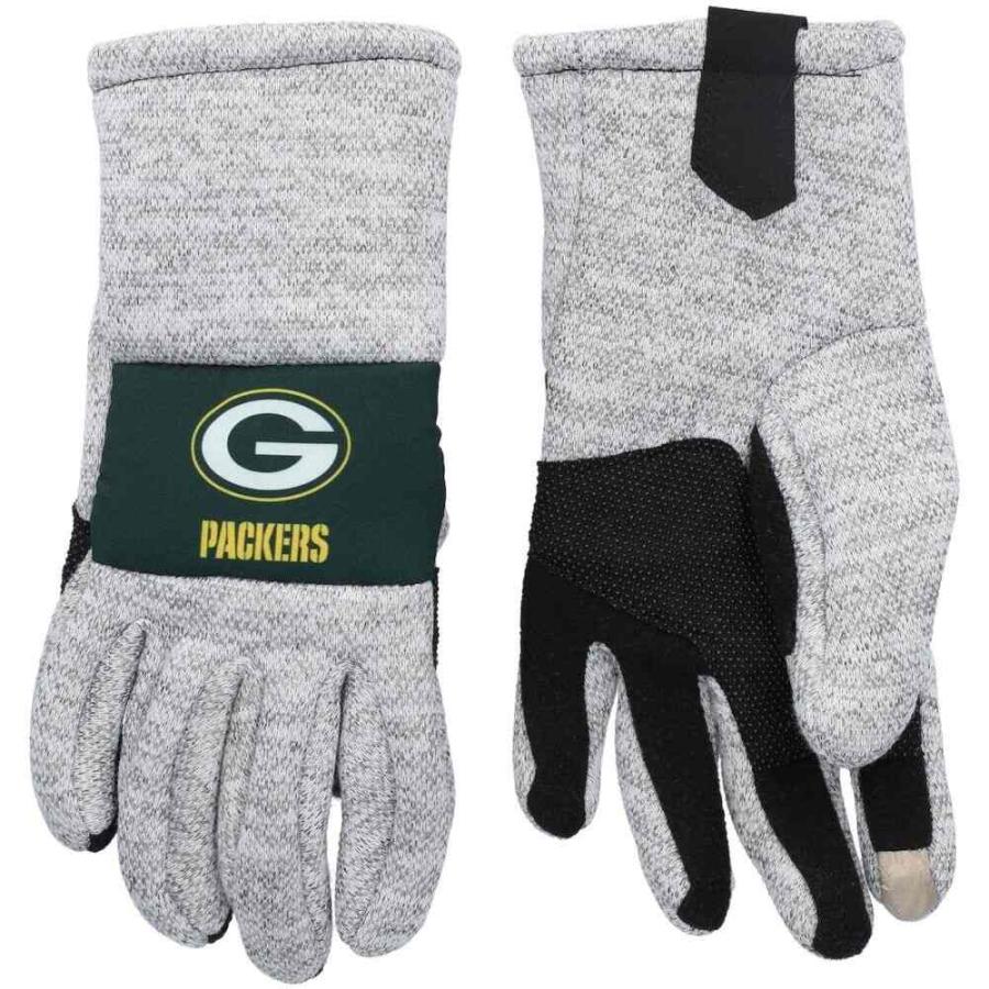 【年中無休】 FOCO フォコ メンズ Gray Gloves Knit Team Packers Bay Green Gray 手袋・グローブ 手袋