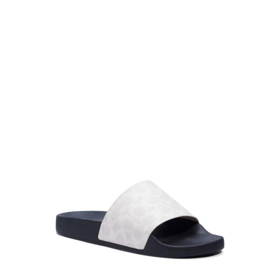 早い者勝ち Coach コーチ シューズ 靴 メンズ サンダル コーチ Coach メンズ Black Chalk Sandal Slide Signature シューズ 靴 シャワーサンダル サンダル サンダル Affaires Sociales Gouv Cg