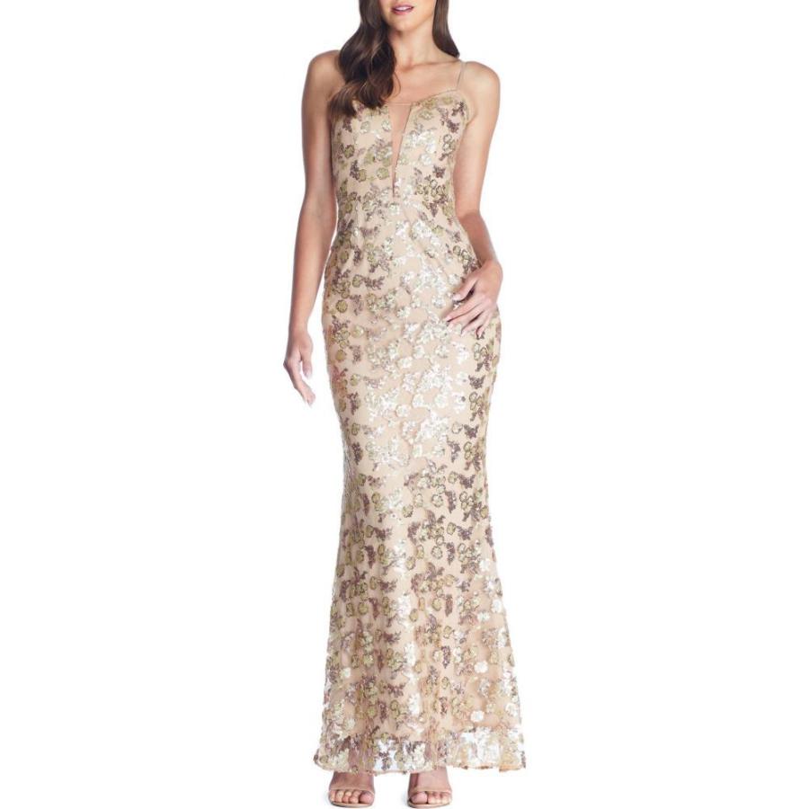正規激安 ドレス ザ ポピュレーション Dress The Population レディース パーティードレス ワンピース ドレス Mara Lace Sequin Evening Gown Gold Nude 在庫あり 即納 Www Ladislexia Net
