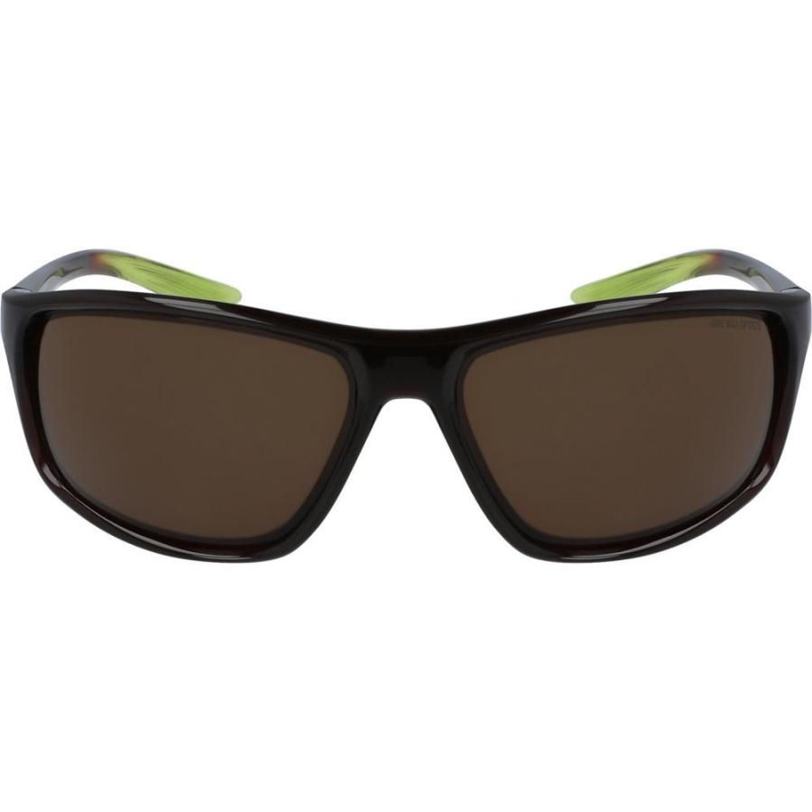 感謝の声続々！ NIKE ナイキ メンズ Olive/Brown Brown/Med Velvet Sunglasses Rectangular 66mm Adrenaline メガネ・サングラス サングラス