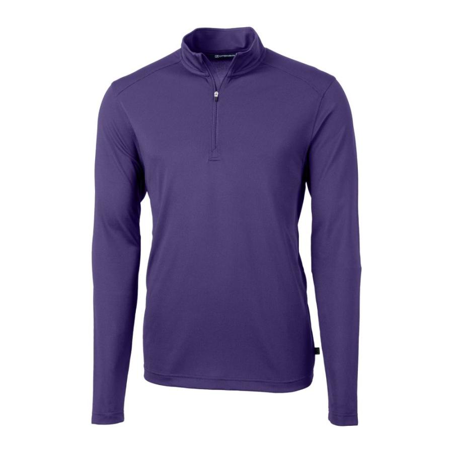 CUTTER & BUCK カッター&バックカッター&バック CUTTER & BUCK メンズ スウェット・トレーナー トップス Virtue Half Zip Stretch Recycled P0lyester Sweatshirt C0llege Purple