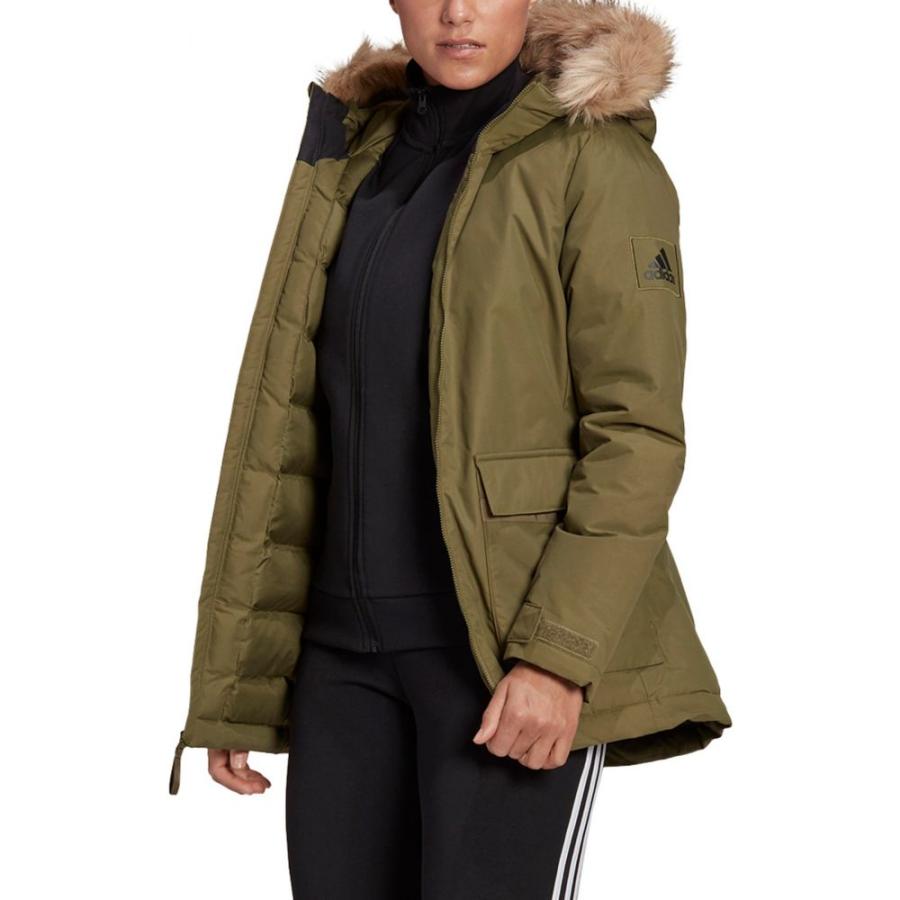 正規通販 Adidas Olive Focus Parka Hooded Utilitas アウター フード コート レディース Adidas アディダス アウター レディース コート アディダス コート アウター Dagl Tg