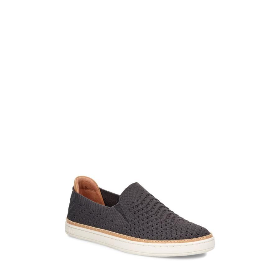 年中最低価格 アグ Ugg レディース スリッポン フラット スニーカー シューズ 靴 Sammy Slip On Sneaker Black Rib Knit Fabric アウトレット セール Plotson Com