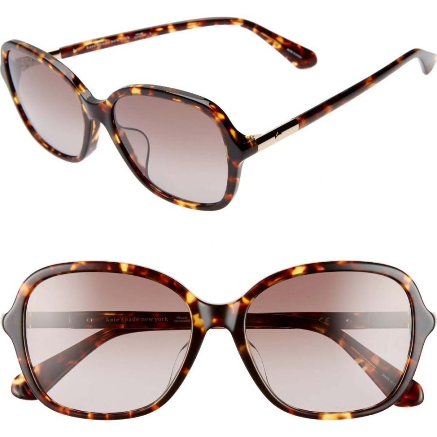 ケイト スペード Kate Spade New York レディース メガネ サングラス ラウンド Bryleefs 56mm Round Sunglasses Dark Havana Www Erhamah Com