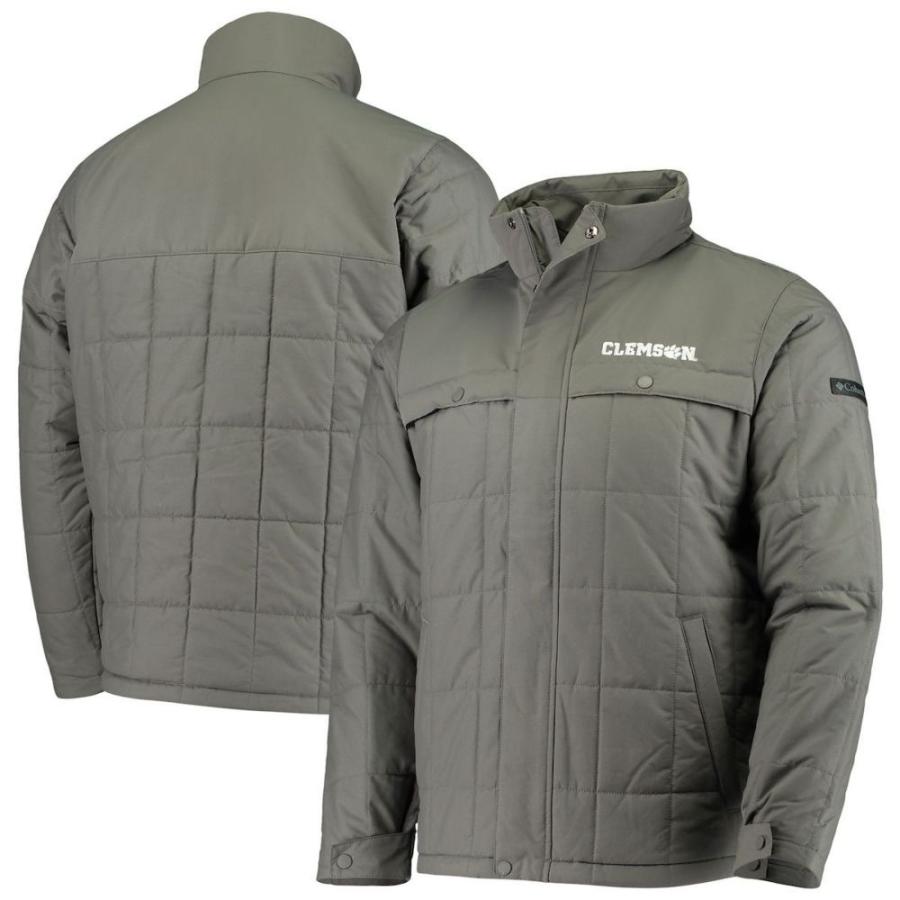 出産祝いなども豊富 アウター メンズ Columbia コロンビア アウター メンズ コロンビア Columbia Columbia Charcoal Jacket Full Zip Ridgestone Tigers Clemson Charcoal レイングッズ 雨具 Smssvg Org