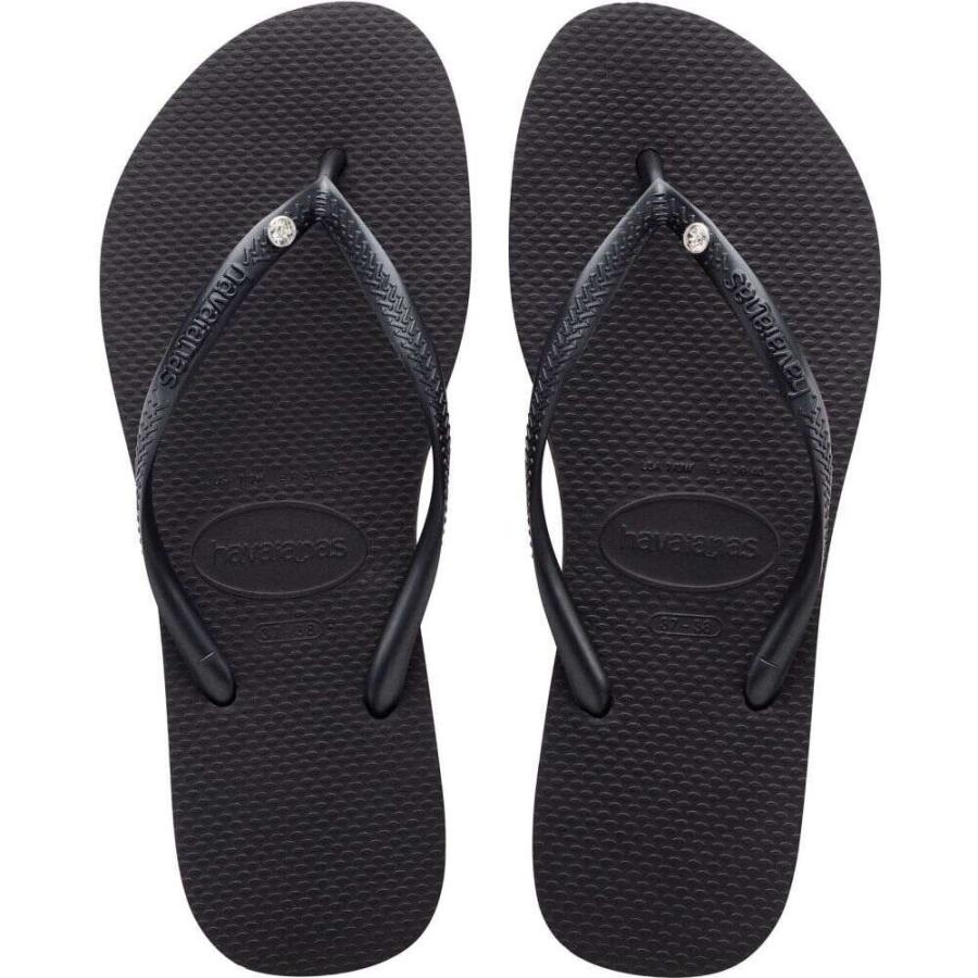 正規代理店 ビーチサンダル ハワイアナス Havaianas レディース Black Flop Flip Crystal Slim シューズ 靴 ビーチサンダル レディース Havaianas ハワイアナス サンダル ミュール Marinautodetailing Com