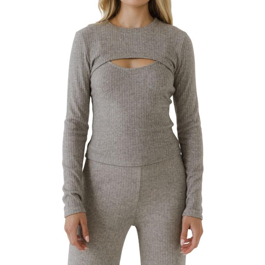魅力の グレー ラブ GREY LAB レディース トップス ボレロ Ribbed Tank & Shrug Light Heather Grey その他トップス 魅力の グレー ラブ GREY LAB レディース トップス ボレロ Ribbed Tank & Shrug Light Heather Grey その他トップス