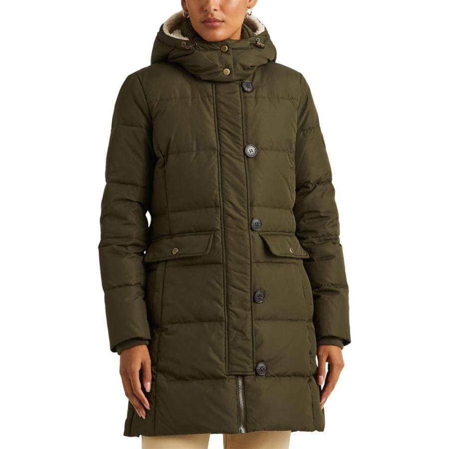 正規品売店 ラルフ ローレン Lauren Ralph Lauren レディース ダウン 中綿ジャケット フード アウター Down Feather Fill Hooded Parka Litchfield Loden 配送料込 Www Superavila Com