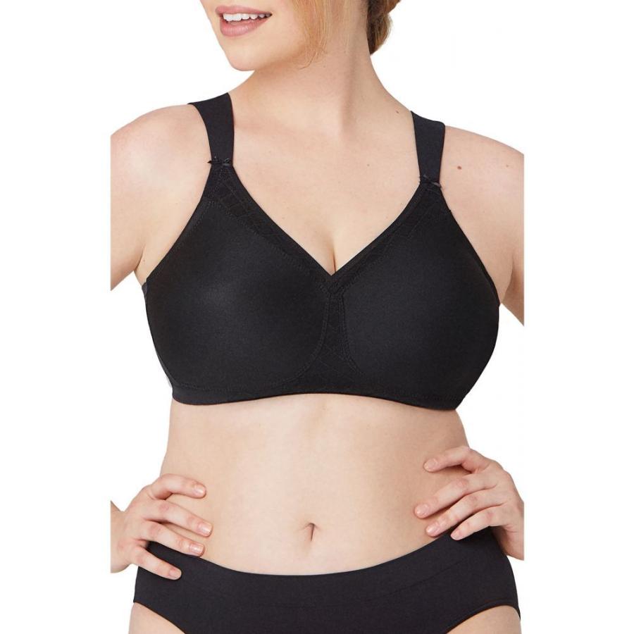 宅送 インナー 下着 Tシャツブラ ブラジャーのみ レディース Glamorise グラマライズ Magiclift Black Bra T Shirt Support Seamless その他ブラジャー サイズ 38g 4dus