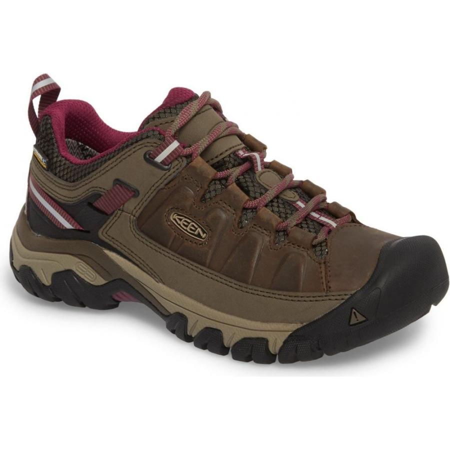 キーン KEEN レディース ハイキング・登山 シューズ・靴 Targhee III Waterproof Hiking Shoe Weiss/Boysenberry Leather アウトドアサンダル