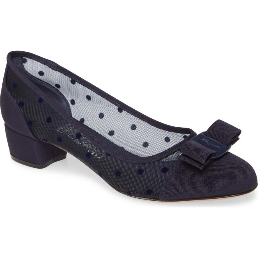 サルヴァトーレ フェラガモ Salvatore Ferragamo レディース パンプス いよいよ人気ブランド Oxford シューズ 靴 Blue Pump Varina