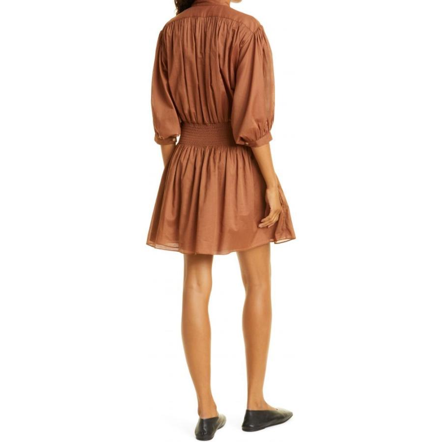 人気定番の Rebecca Taylor レベッカ テイラー ワンピース レディース レベッカ テイラー Rebecca Taylor レディース ワンピース シャツワンピース ワンピース ドレス Cotton Voile Shirtdress Pecan ワンピース チュニック