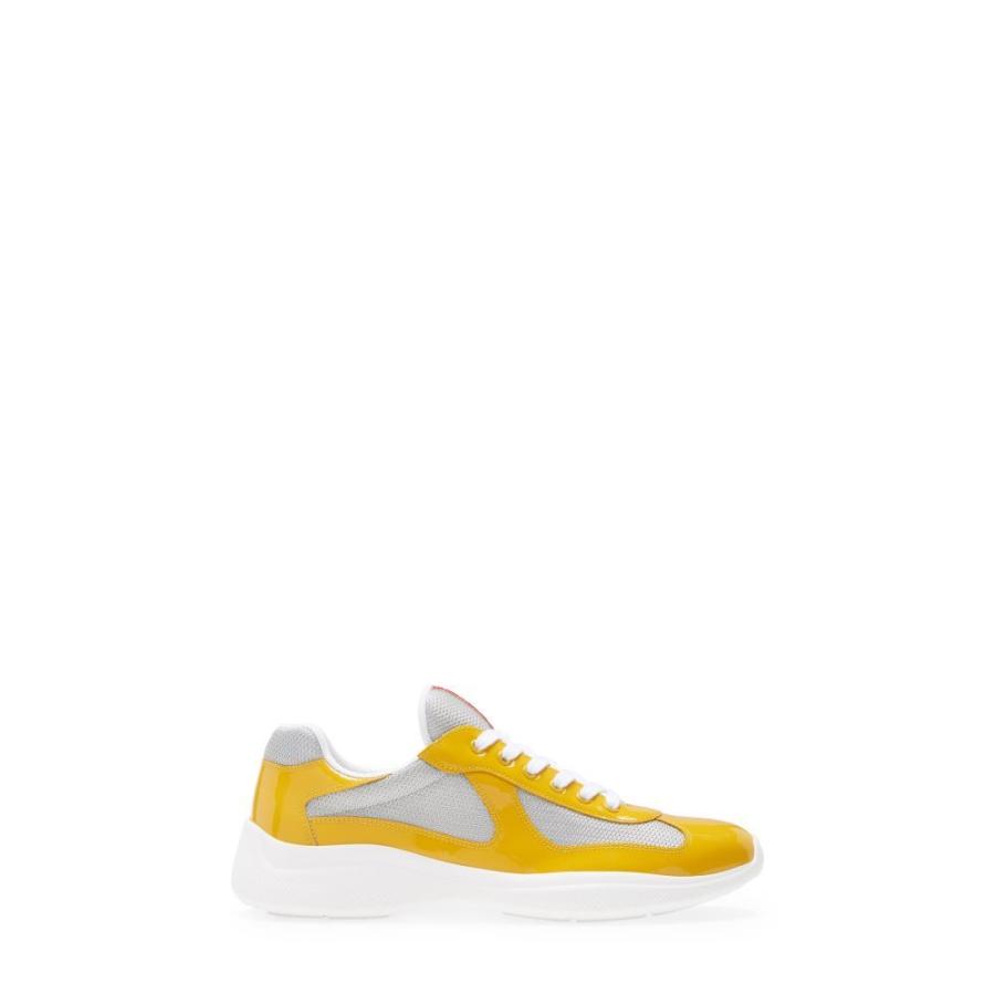 お手頃価格 Linea シューズ 靴 スニーカー メンズ Prada プラダ シューズ 靴 メンズ スニーカー プラダ Prada Rossa Yellow Sneaker Bike Cup America S シューズ Smssvg Org