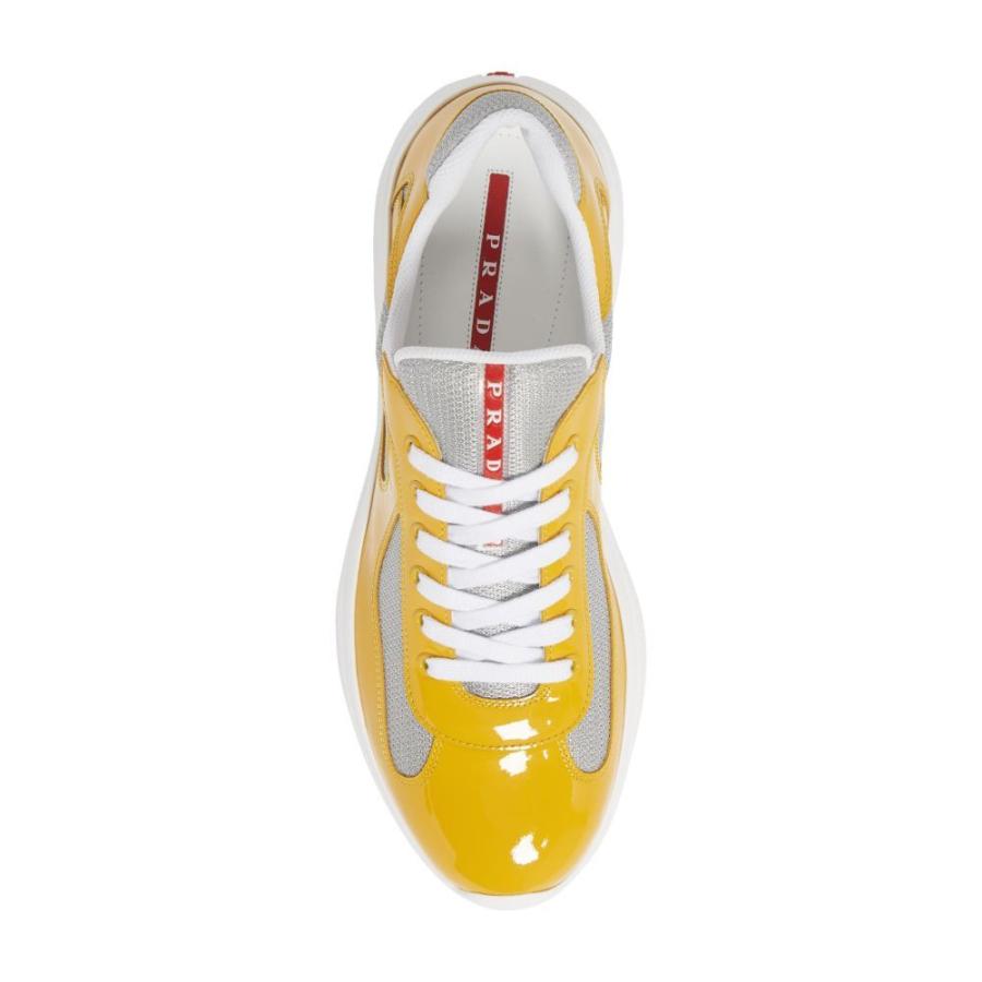 お手頃価格 Linea シューズ 靴 スニーカー メンズ Prada プラダ シューズ 靴 メンズ スニーカー プラダ Prada Rossa Yellow Sneaker Bike Cup America S シューズ Smssvg Org
