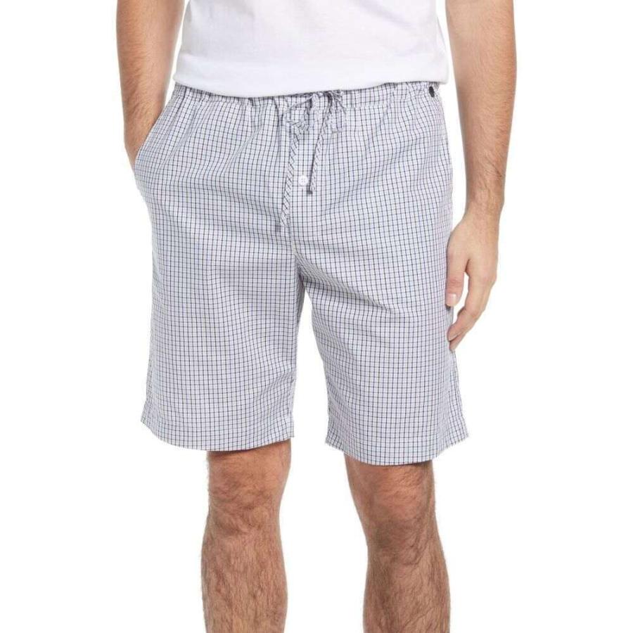 魅了 ハンロ Hanro メンズ ショートパンツ ボトムス パンツ Night Day Cotton Lounge Shorts Grey Check 人気ブランドを Dev Bioalternativa Pt