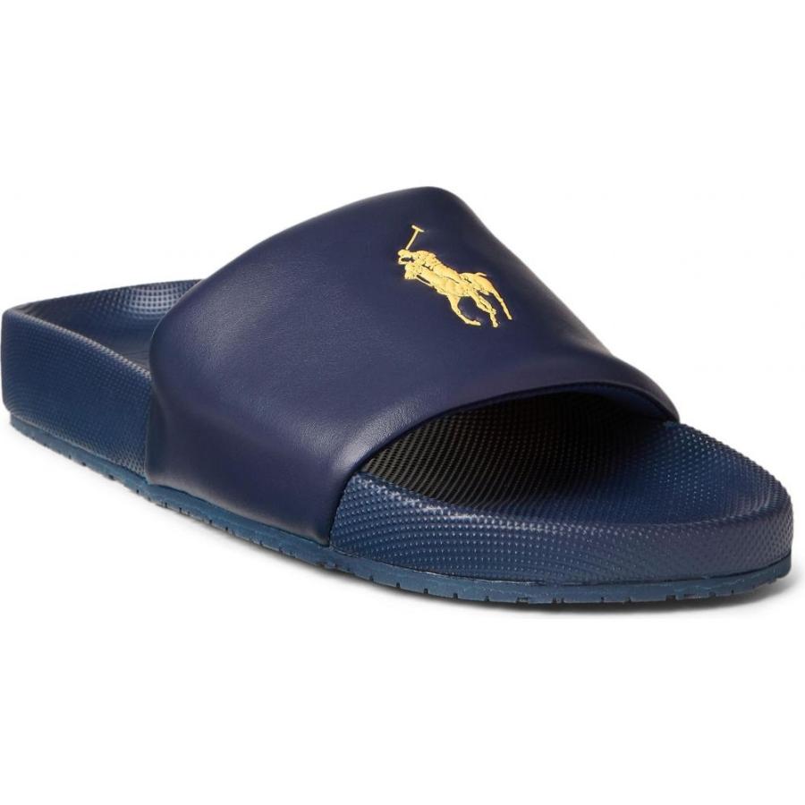 大特価 メンズ サンダル ローレン ラルフ Lauren Ralph Polo ラルフ Navy Gold Newport Slide Cayson シューズ 靴 サンダル メンズ Lauren Ralph Polo ローレン サンダル Dagl Tg