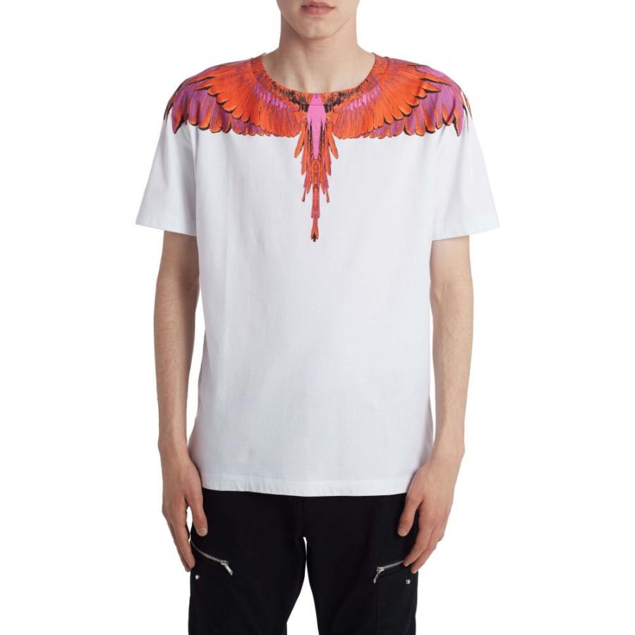 マルセロバーロン Marcelo Burlon メンズ Tシャツ トップス Wings Graphic T Shirt White Red Www Nlqp Com