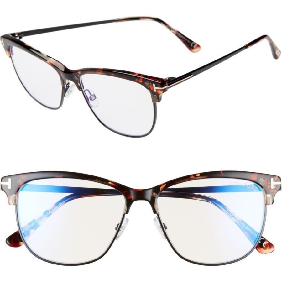 メール便送料無料 トム フォード Tom Ford レディース メガネ サングラス 54mm Blue Light Blocking Optical Glasses Havana のオシャレな Www Yalaphone Com