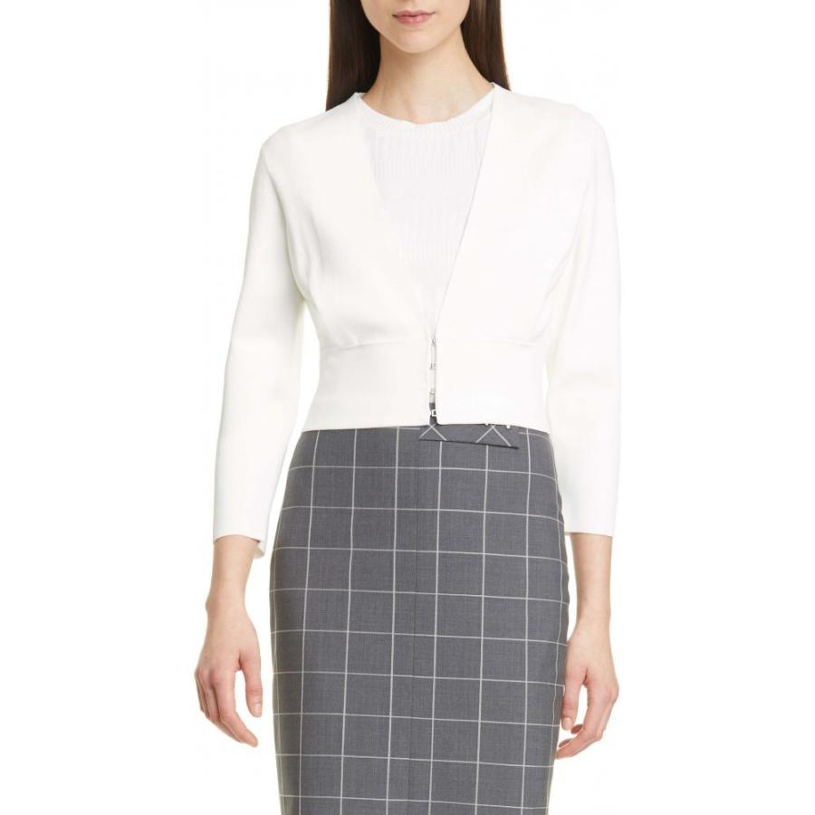 トップス Wool Cardigan Boss Flama Cream ヒューゴ ボス ケープ ポンチョ マント ヒューゴ レディース カーディガン Soft