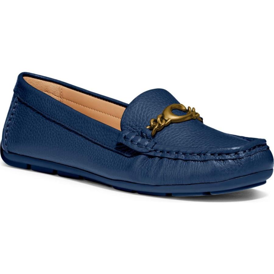 コーチ Coach レディース ローファー オックスフォード シューズ 靴 Maegan Loafer True Navy Leather Supersport Tn