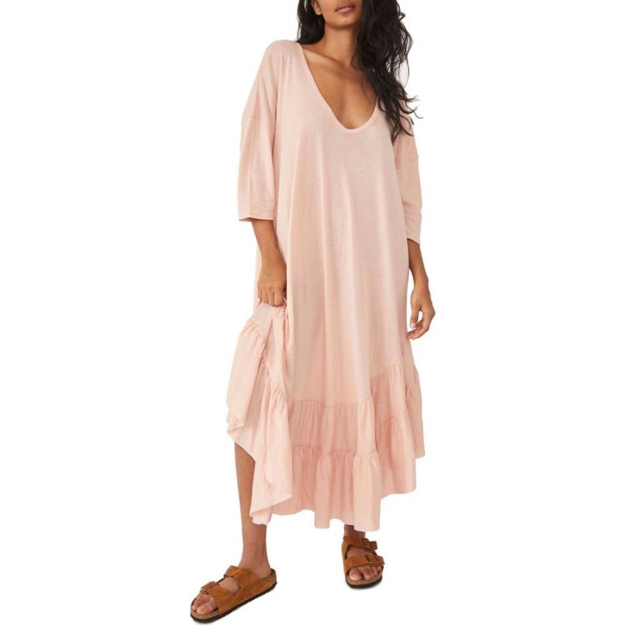 待望 フリーピープル Free People レディース ワンピース マキシ丈 ワンピース ドレス Sunseeker Maxi Dress Washed Geranium ロング マキシ丈 Sutevalle Org