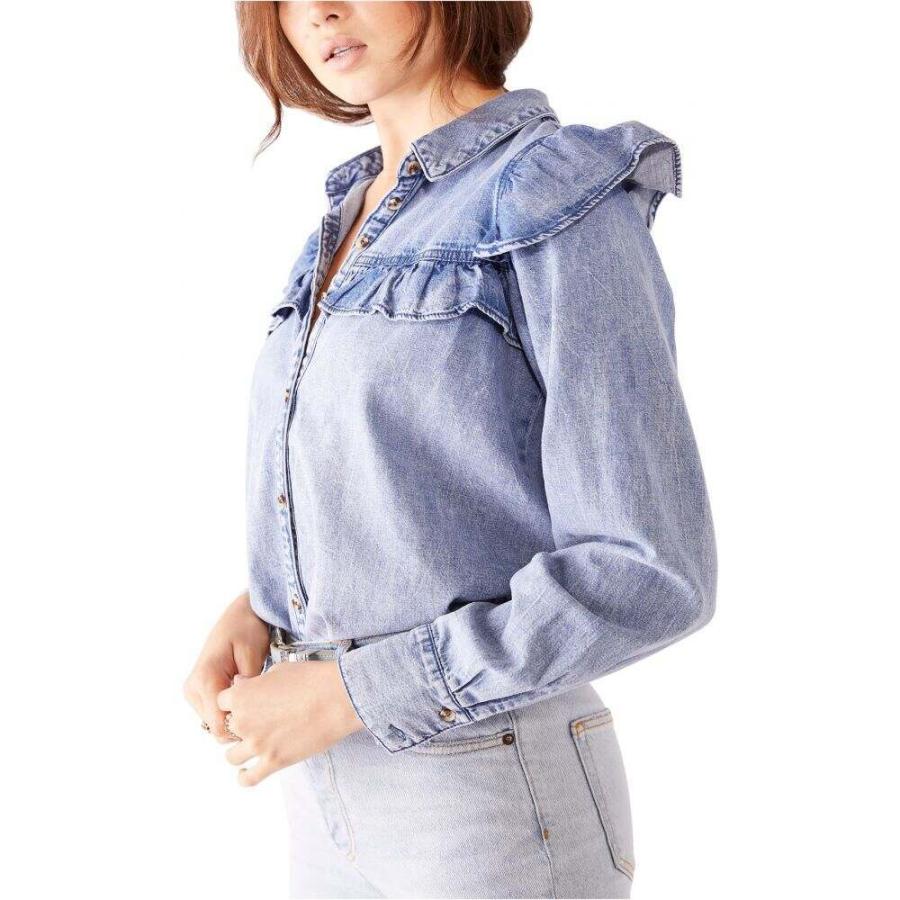 ruffle button up shirt