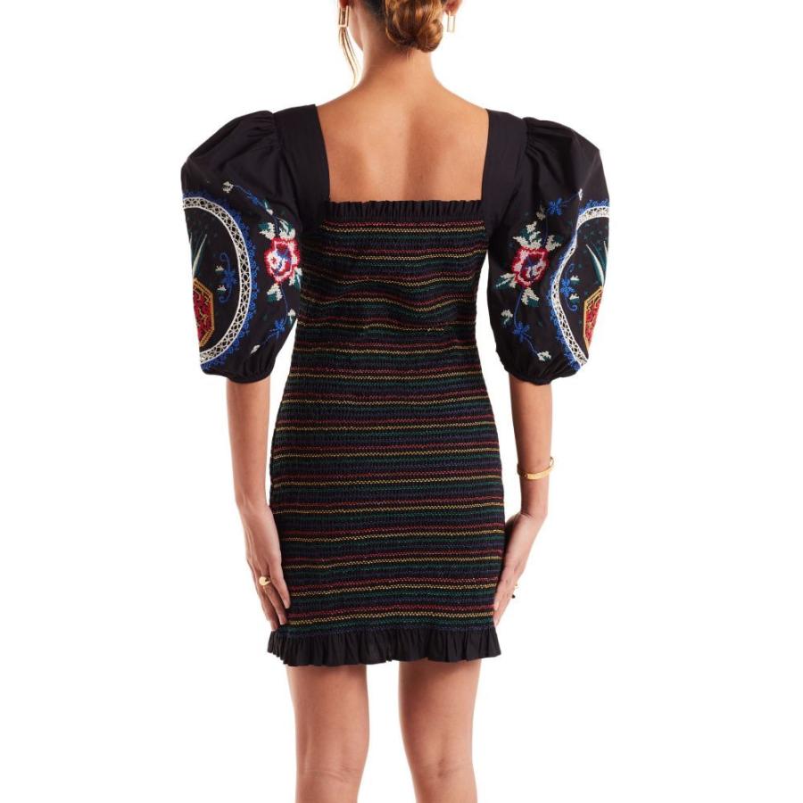 史上一番安い ワンピース ドレス ミニ丈 ワンピース レディース Dressed Fully Never ネバーフリードレス Cross Black Minidress Sleeve Puff Stitch ワンピース サイズ 6us 10uk Pathwaysfl Org