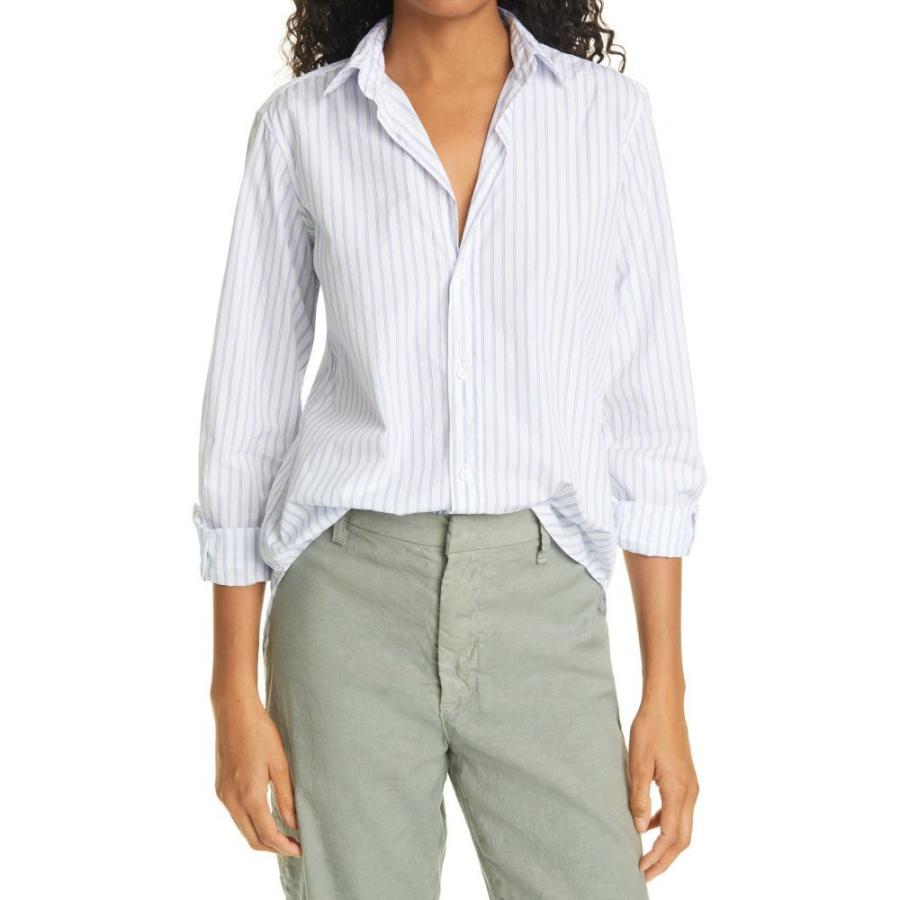 55 以上節約 フランク アイリーン Frank Eileen レディース ブラウス シャツ トップス Stripe Superfine Cotton Shirt Classic Blue Stripe 送料込 Www Maxipiso Com Ar