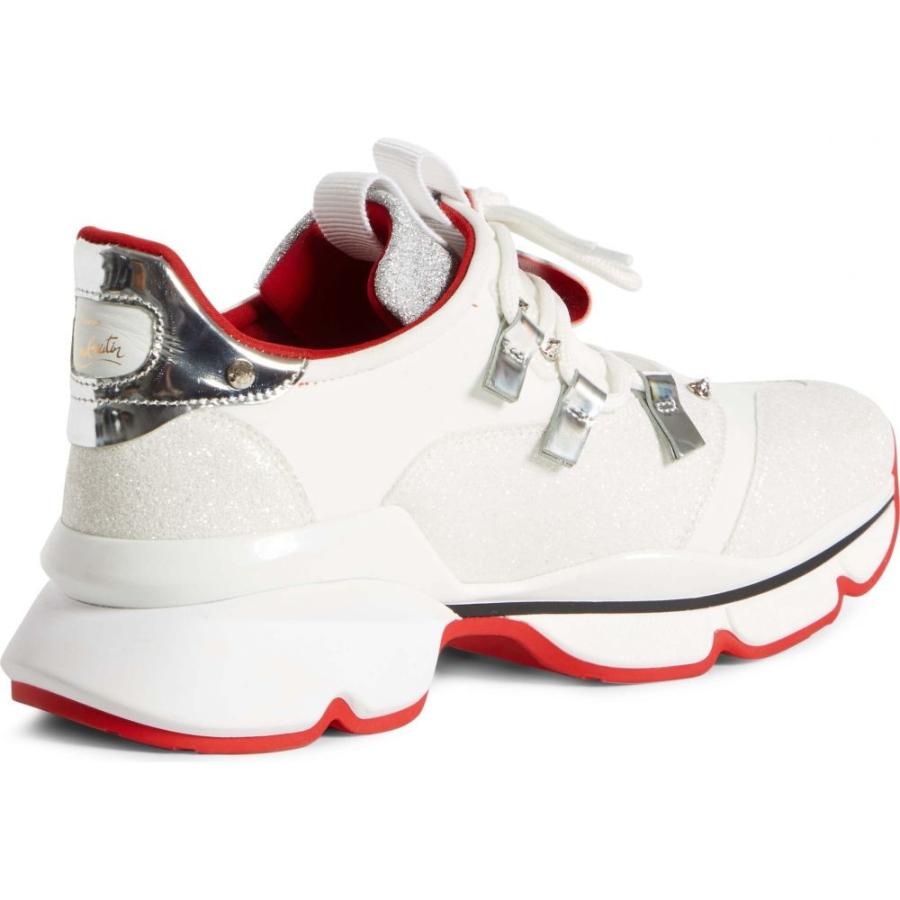 クリスチャン ルブタン Christian Louboutin レディース スニーカー シューズ 靴 Red Runner Sneaker White Www Mohmmadiyon Com