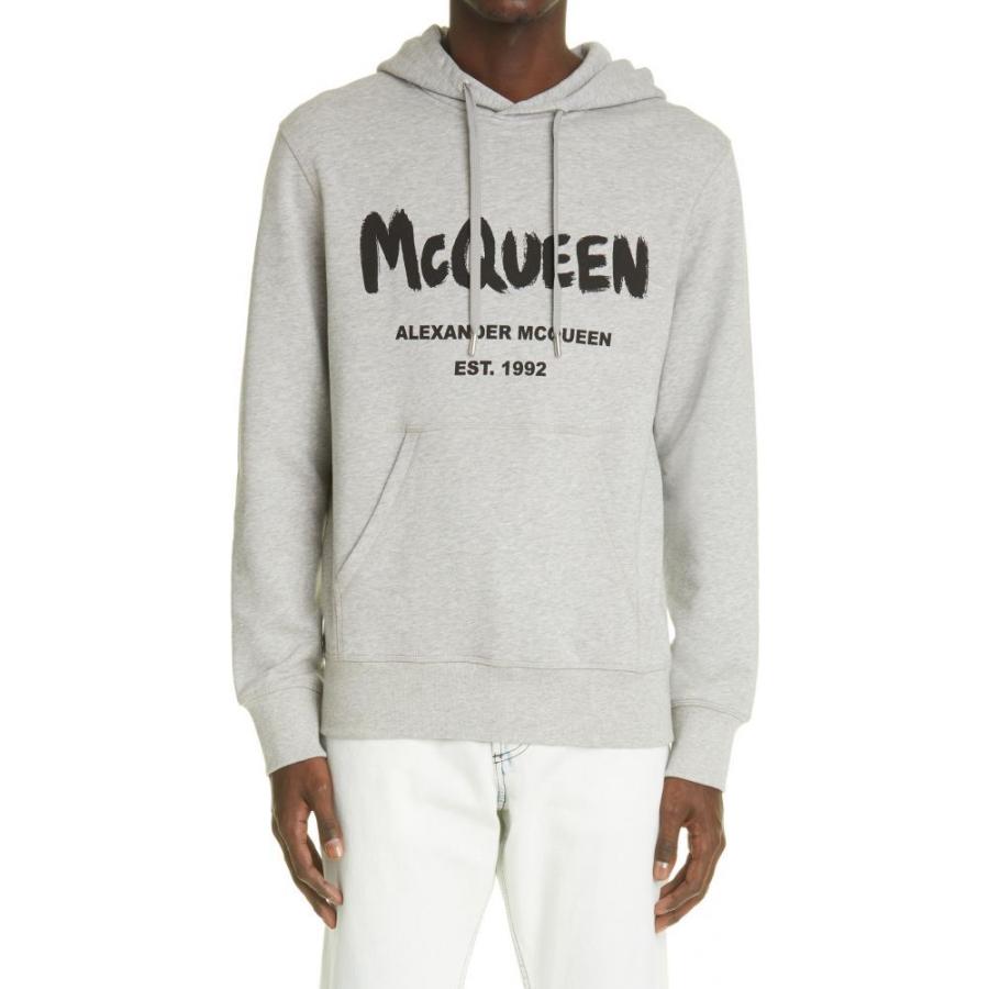 予約中 ロゴ アレキサンダーマックイーン パーカー Mcqueen Alexander メンズ Frhc36