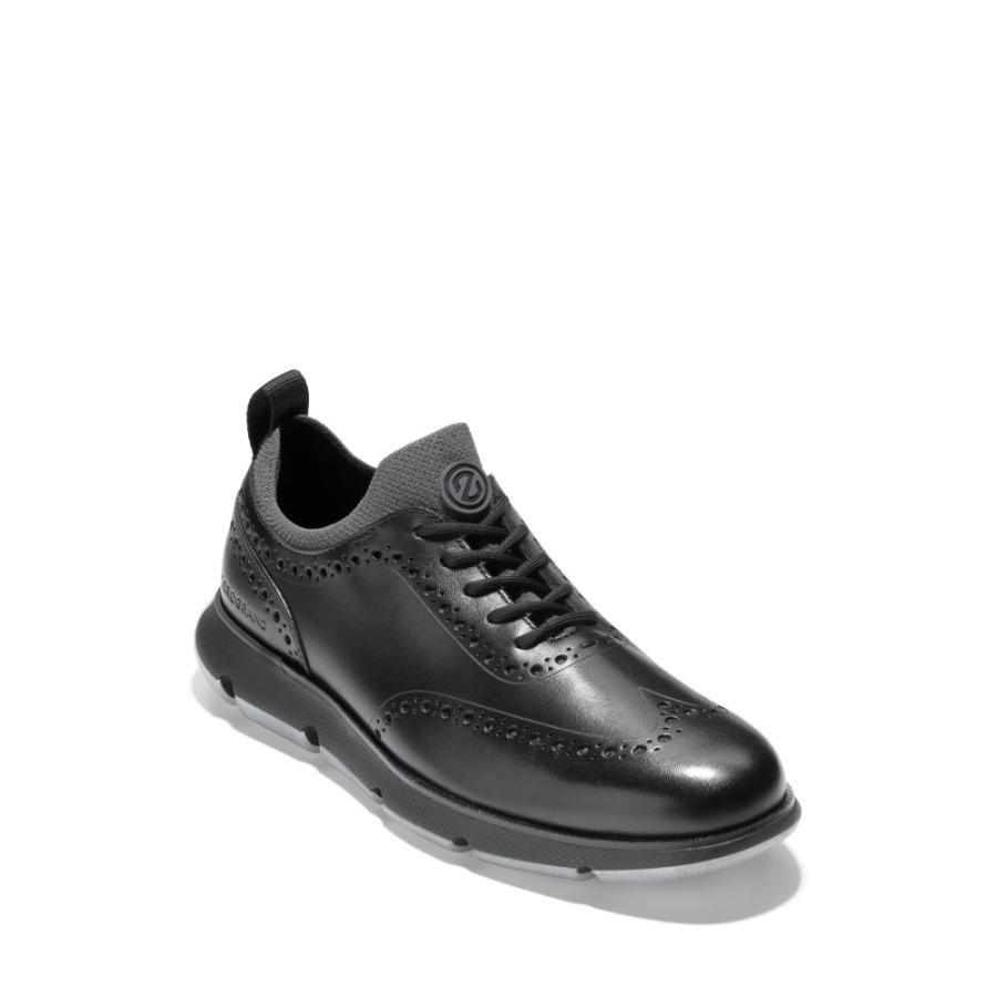 売れ筋新商品 革靴 ビジネスシューズ コールハーン Haan Cole メンズ Black Black Oxford Wingtip 4 Zerogrand シューズ 靴 ウイングチップ 革靴 ビジネスシューズ メンズ Haan Cole コールハーン シューズ Headshotsbar Com