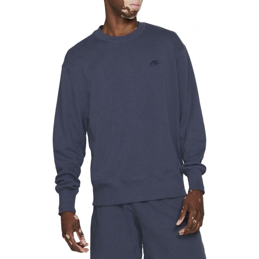 当店だけの限定モデル Oversize Sportswear トップス スウェット トレーナー メンズ Nike ナイキ トップス メンズ スウェット トレーナー ナイキ Nike Crewneck Navy Blue Midnight Thunder Sweatshirt トップス Kasmed Uz