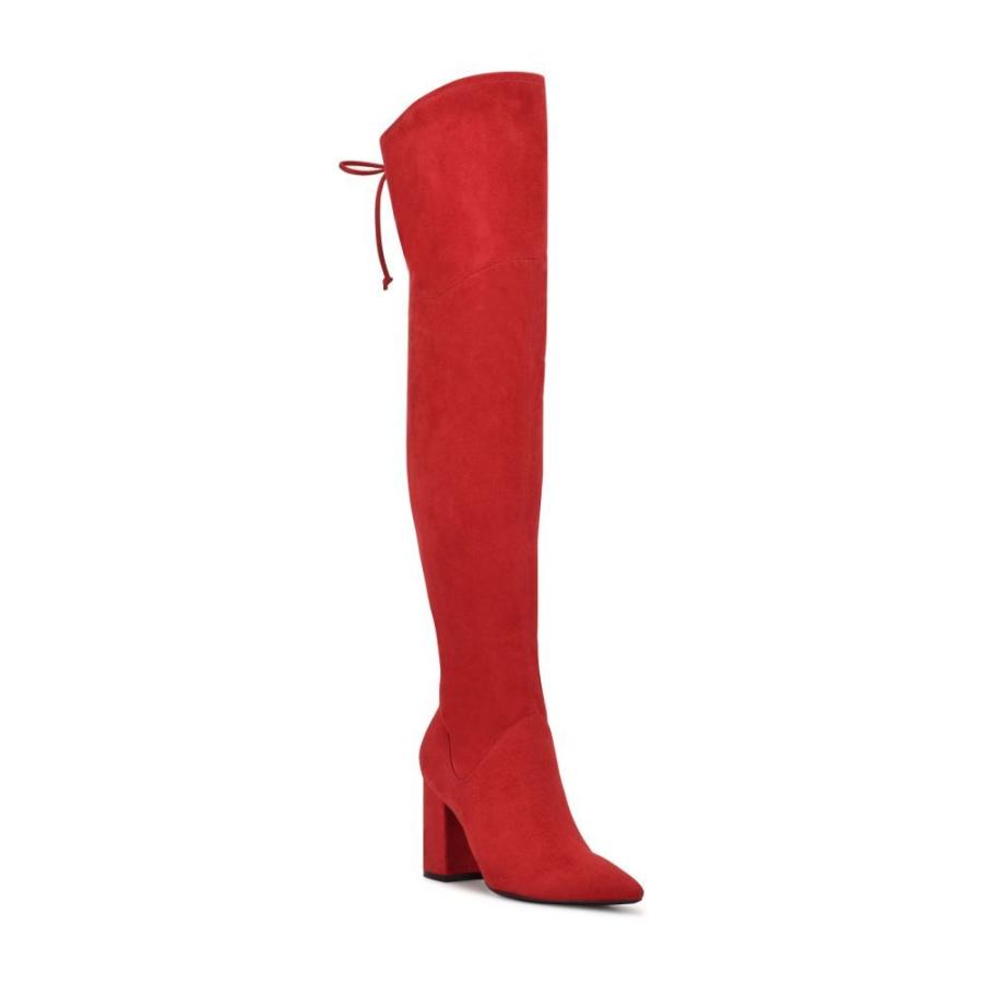 売れ筋大阪 ナインウエスト Nine West レディース ブーツ ロングブーツ ニーハイブーツ シューズ 靴 Ceeya Pointed Toe Over The Knee Boot Red 売上ランキング Superavila Com