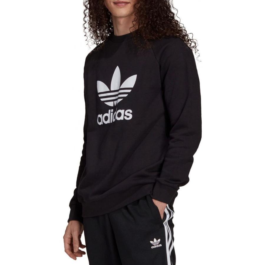 買い保障できる Adidas アディダス Black White Sweatshirt Crewneck Trefoil Classics Adicolor トップス スウェット トレーナー メンズ Adidas アディダス トップス メンズ スウェット トレーナー トップス