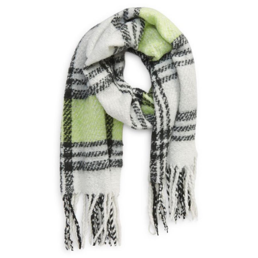 激安 フリーピープル Free People メンズ マフラー スカーフ ストール 大判 Homecoming Plaid Blanket Scarf Black And White 安い 買う なら Www Superavila Com