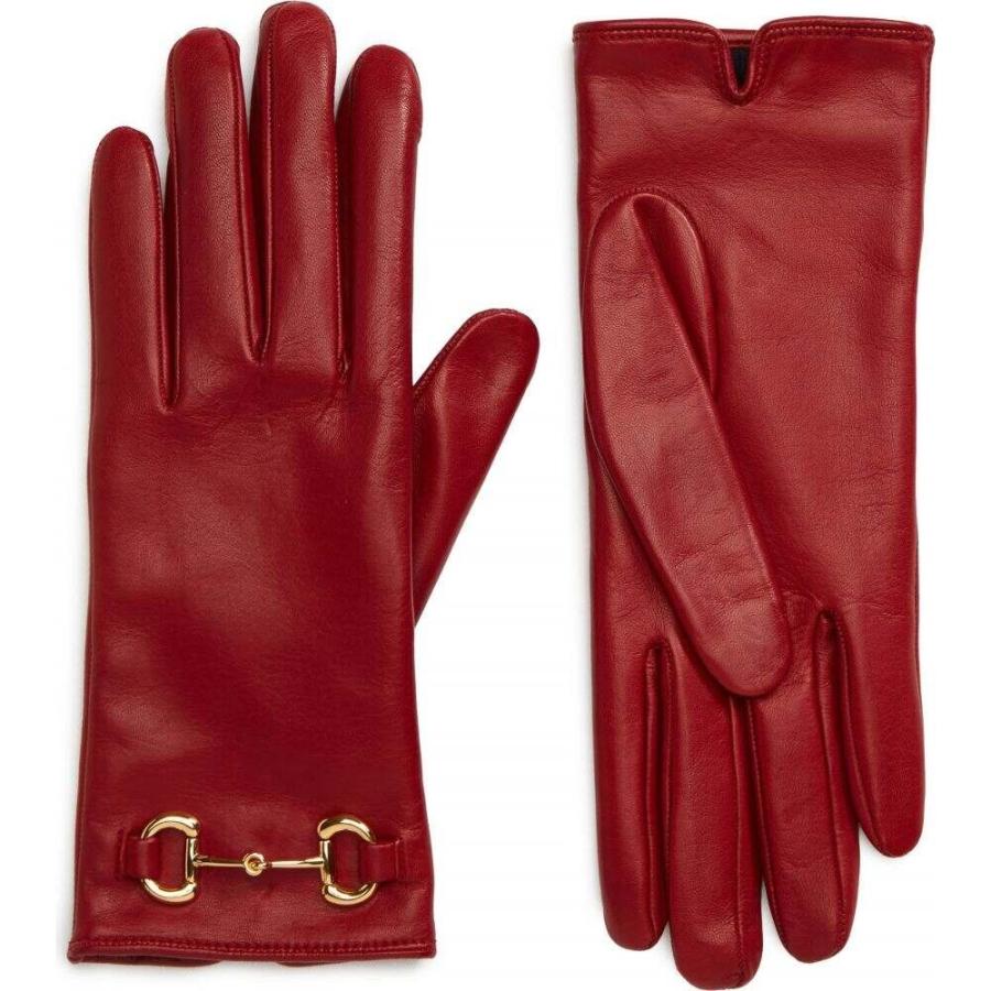 グッチ レディース レディース Leather Gucci Horsebit Nappa 手袋 グローブ Gloves 手袋 Rosa