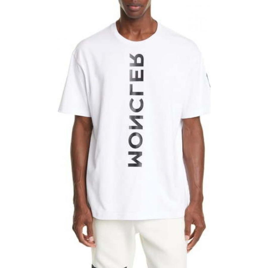 モンクレール Moncler Grenoble メンズ Tシャツ トップス Mirror Logo Graphic Cotton T Shirt White Supersport Tn